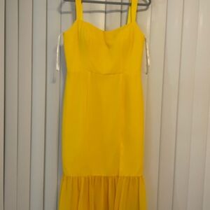 AW Bridal Mustard Yellow Bridesmaid Dress 12